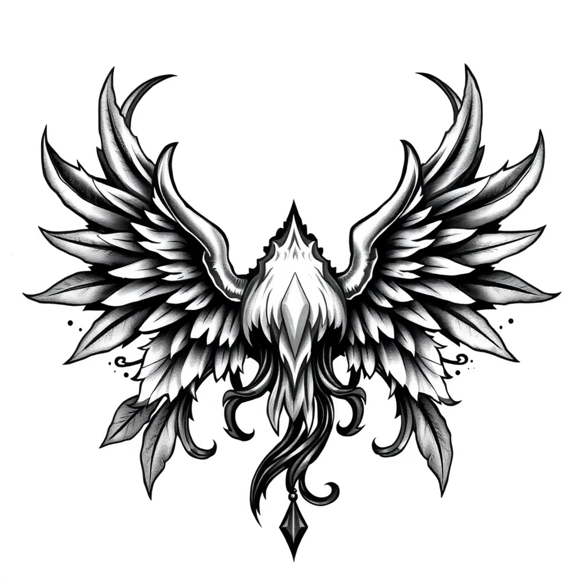 Black And Grey tattoo: VII XVII MMXXII