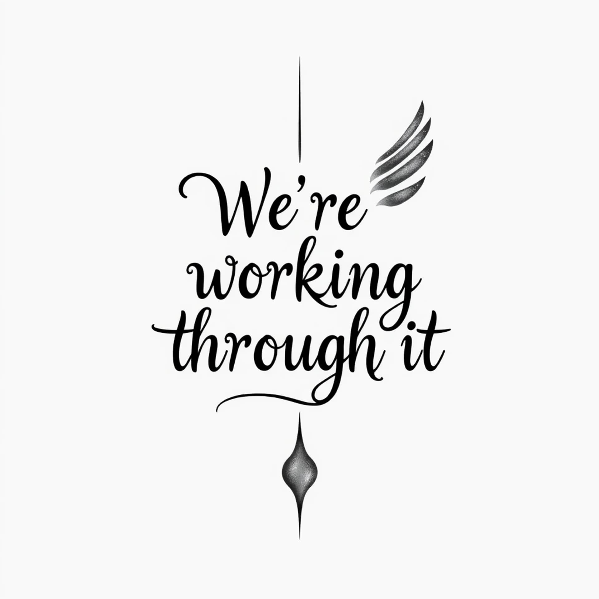 Black And Grey tattoo: We’re working through it