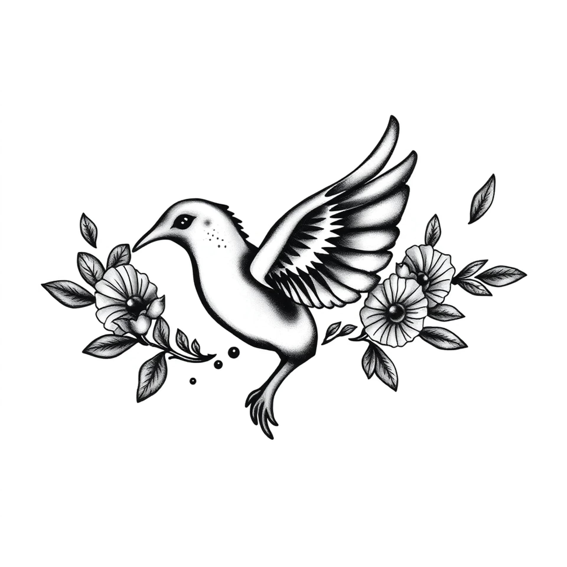 Black And Grey tattoo: “Just a hop, skip, and a jump away. Mim”