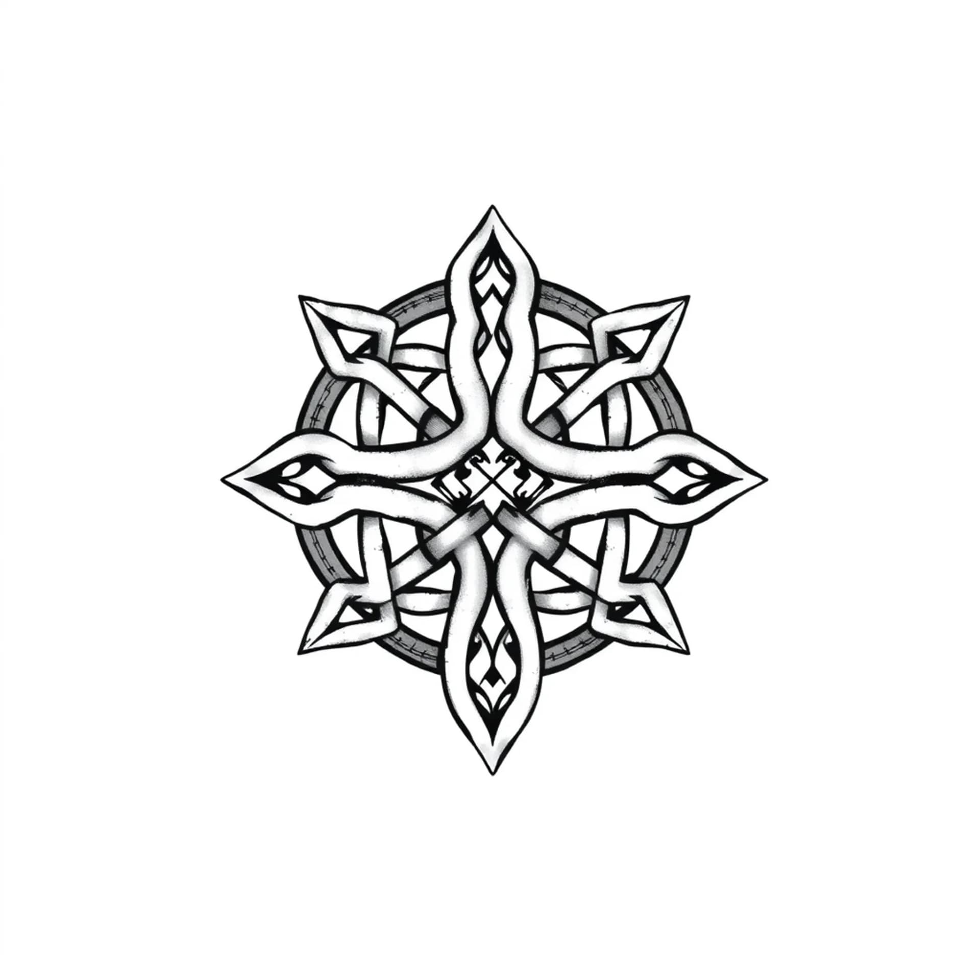 Celtic tattoo: Dark Jesus