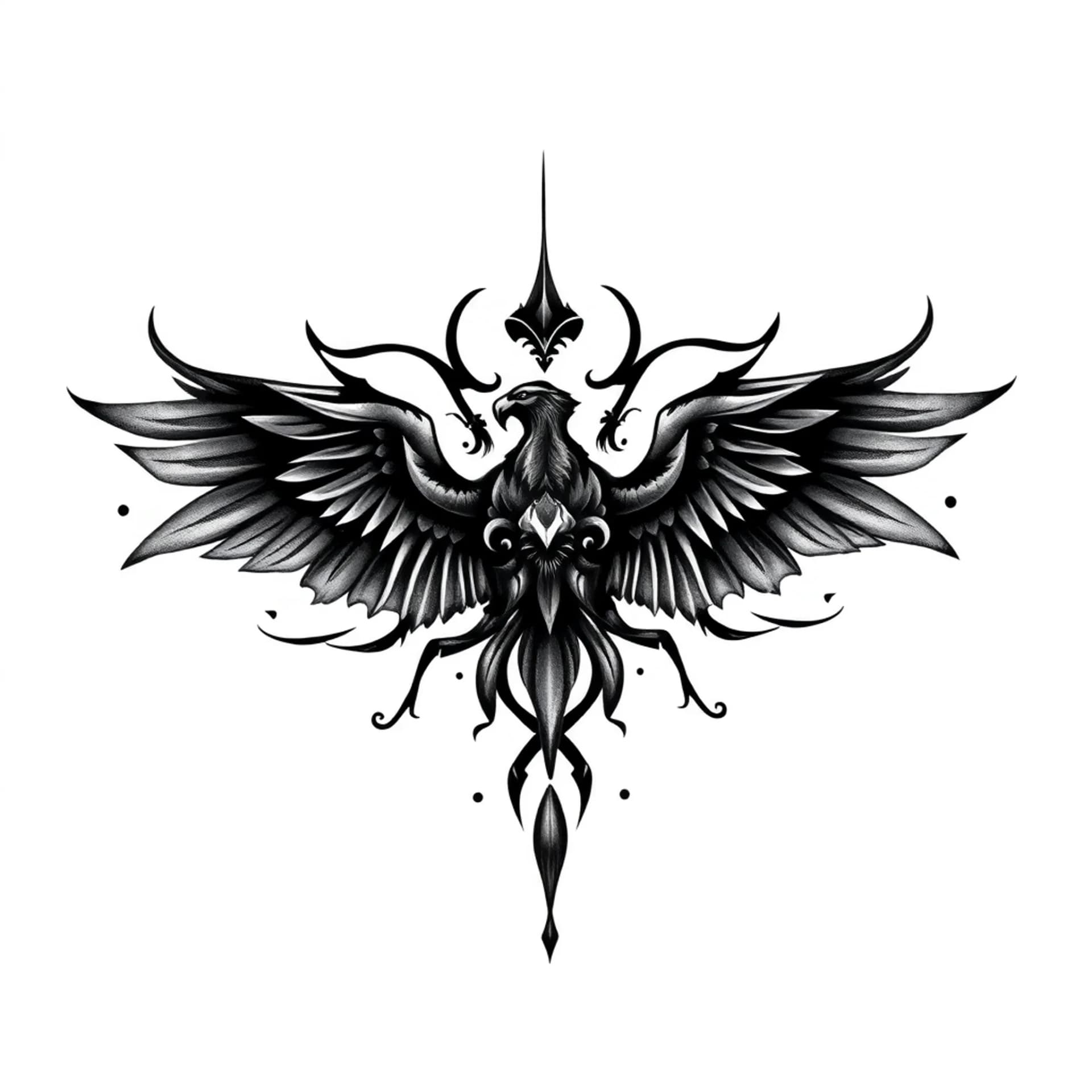 Black And Grey tattoo: IV . XXIV . MMXXIV
