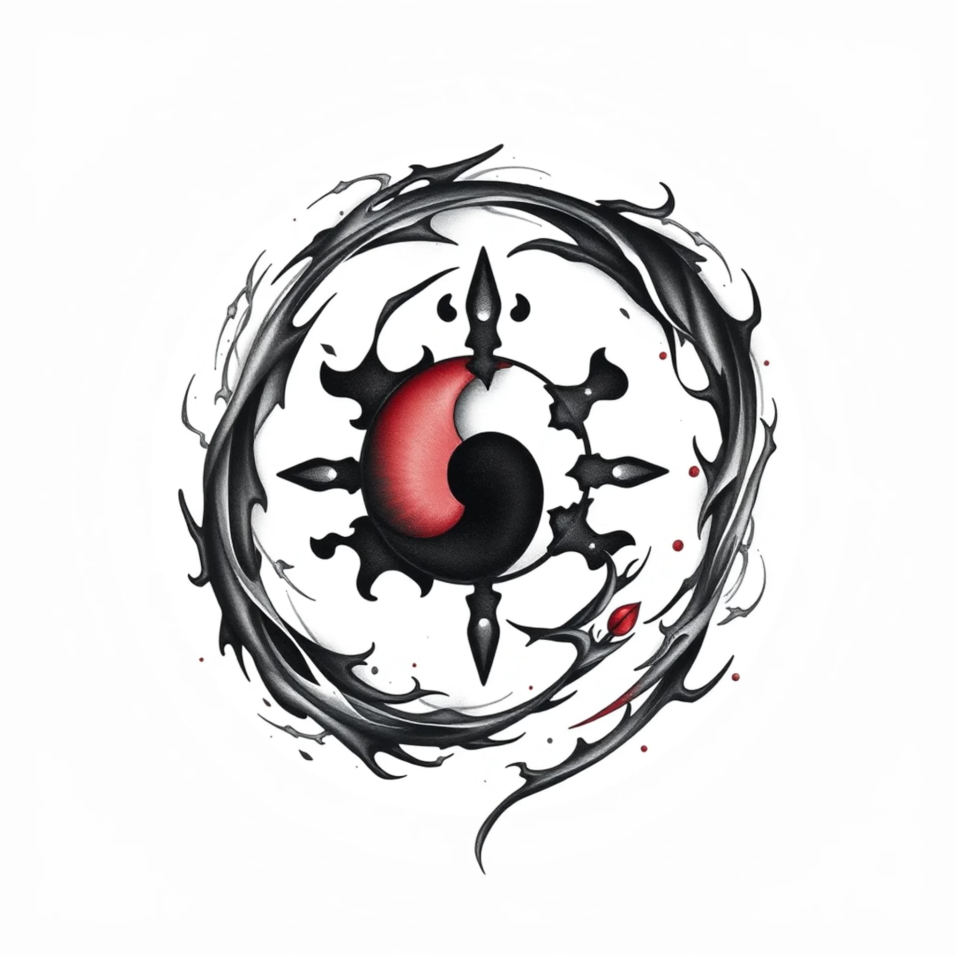 Realism tattoo: Sharingan, gaara symbol, igris and full in the rest for a full arm sleeve