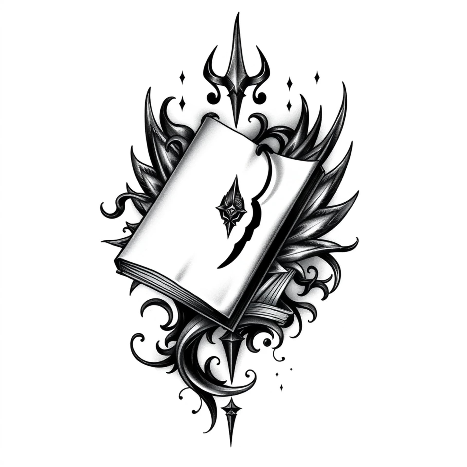 Black And Grey tattoo: 1 is a book
1 is a symbool of shadowhunters
1 is a symbool of red white and royal Blue
1 is a symbool of young royals
1 is a symbool of hartstopper
One is a symbool of heated rivalry
Every simbol is in the tattoo
