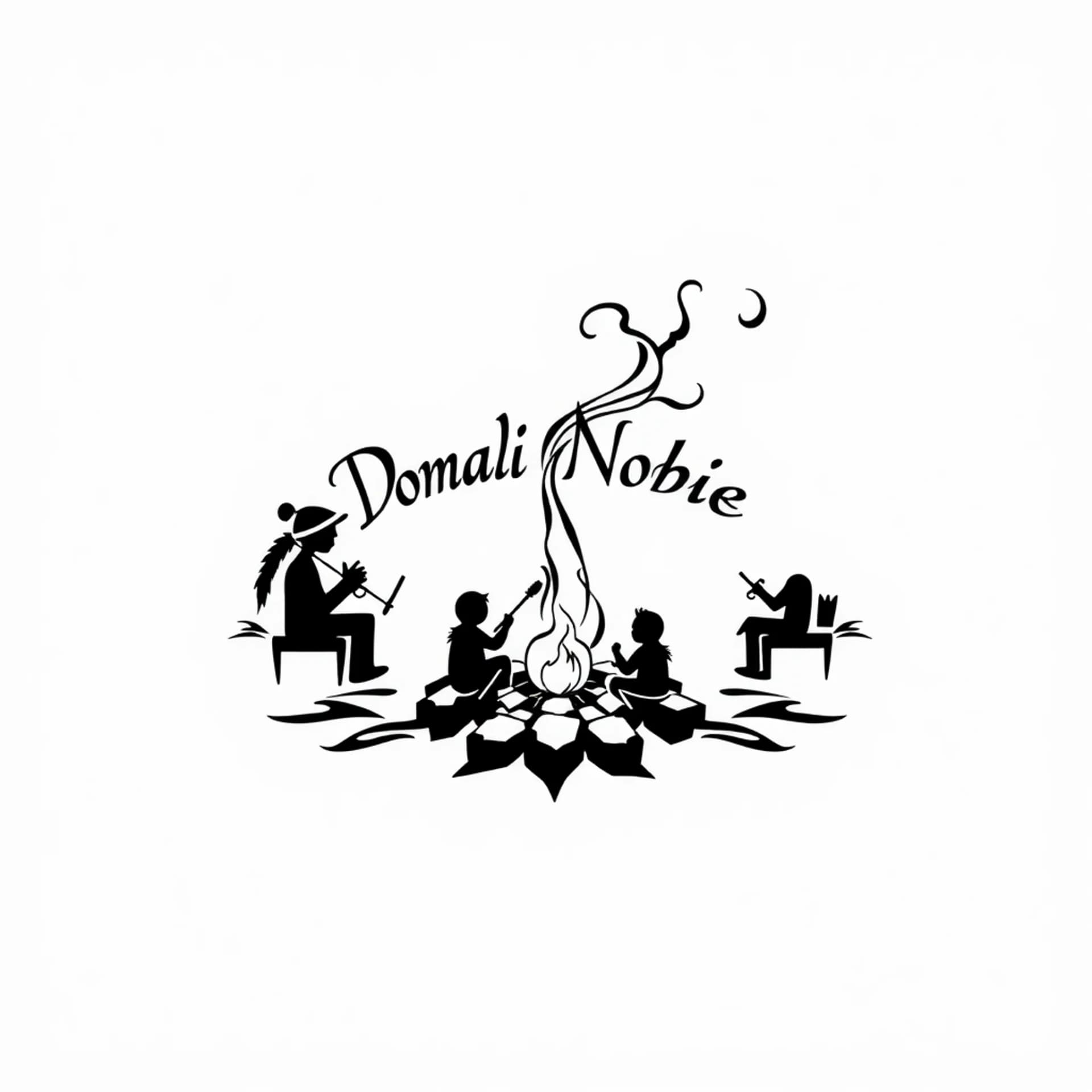 Tribal tattoo: I want the words Dona Nobis Pacem in a tattoo with stick figures around a campfire playing instruments and the smoke goes up