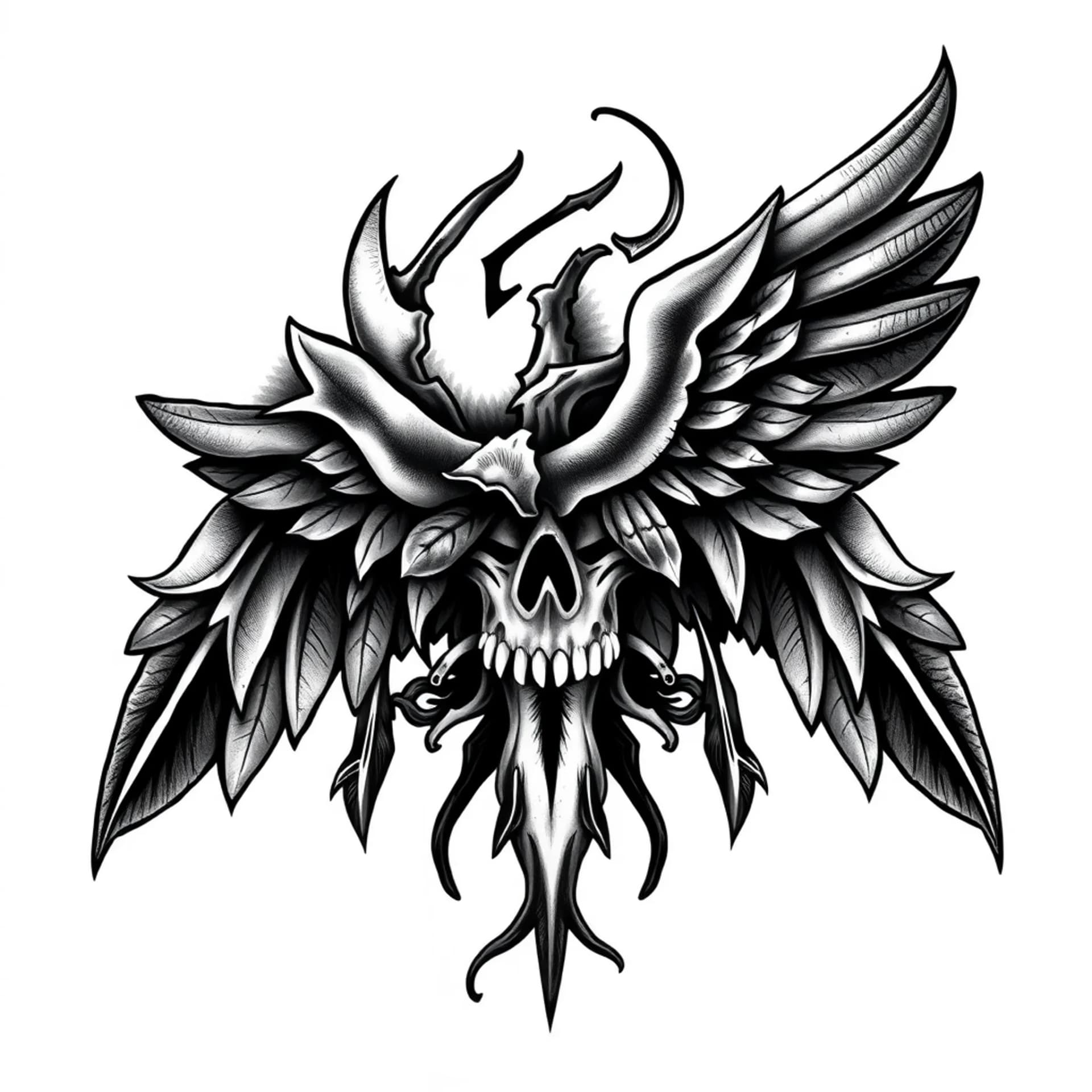 Black And Grey tattoo: Money will bring your death