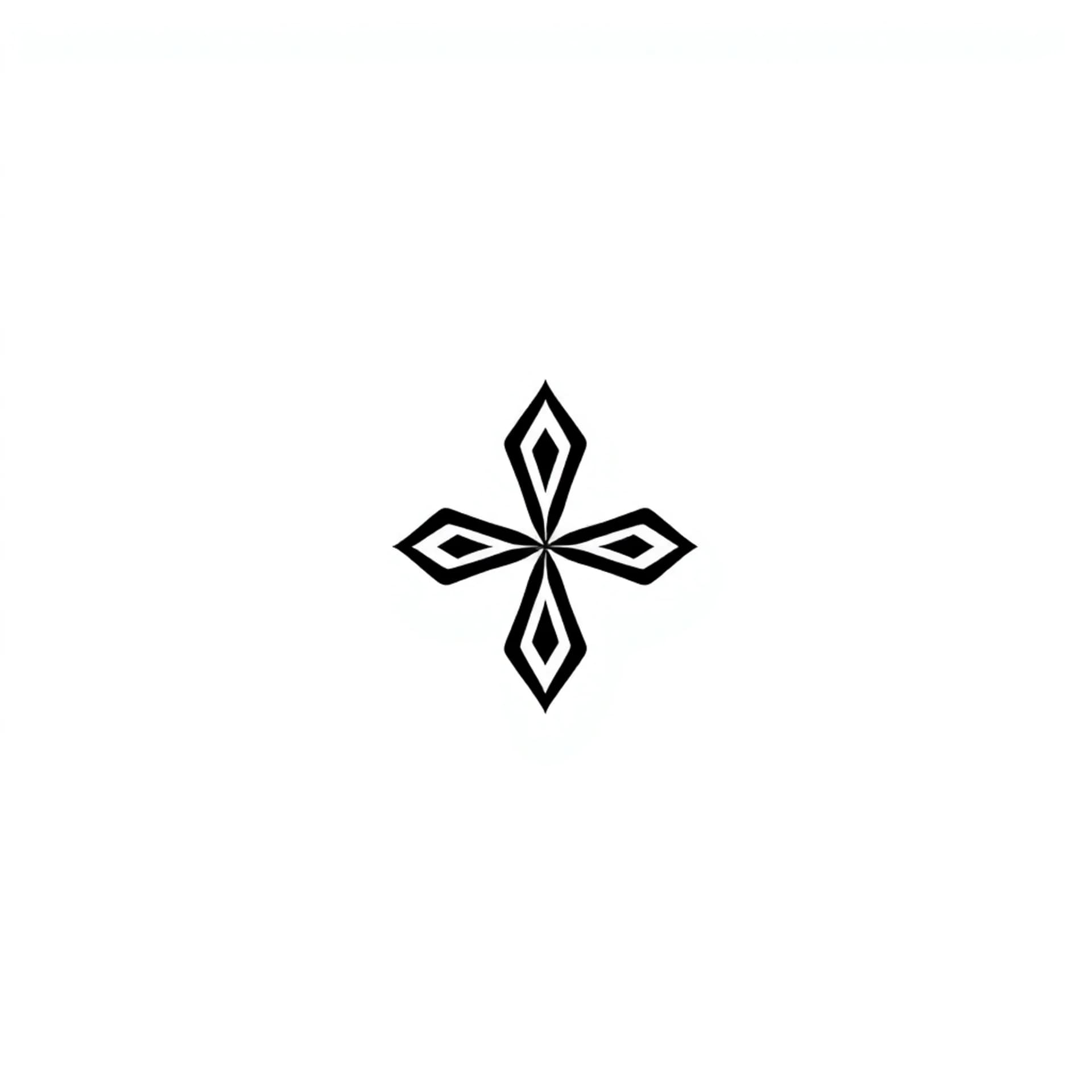 Minimalist tattoo: A line design using four 7’s