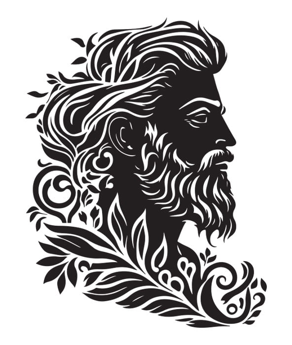 simple line art tattoo