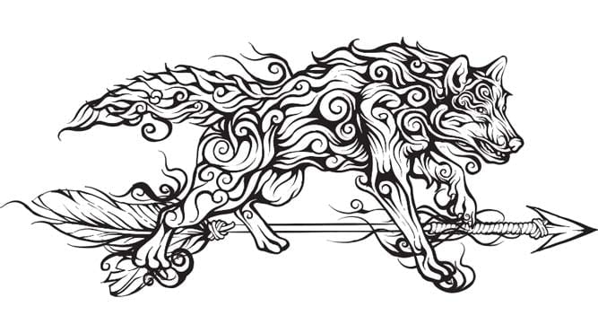 wolf-tattoos The meaning of wolf tattoos